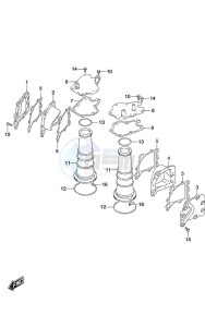 DF 350A drawing Exhaust Cover