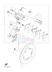 YZF-R1M 998 R2 (2KS7) drawing REAR BRAKE CALIPER