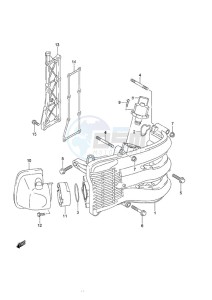 DF 40A drawing Intake Manifold/Silencer/Exhaust Cover