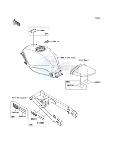 NINJA_250R EX250K9F GB XX (EU ME A(FRICA) drawing Labels