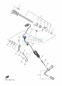 NIKEN GT MXT890D (BFD3) drawing SHIFT SHAFT