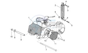 Mojito custom 50 2t (eng. piaggio) drawing Engine - Rear shock absorber