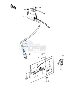 KZ 250 D [KZ250] (D1) [KZ250] drawing IGNITION -- 80 D1- -