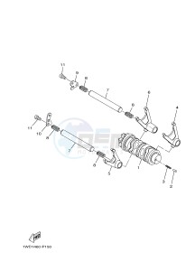 YZF-R3A 321 R3 (B02D) drawing SHIFT CAM & FORK