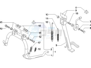 Beverly 400 ie e3 drawing Stand