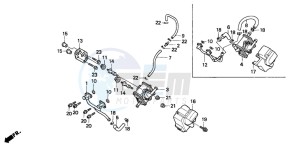 NX500 DOMINATOR drawing AIR SUCTION VALVE