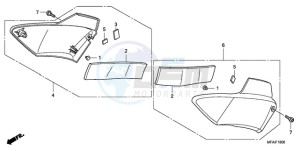 CBF1000S9 France - (F / ABS CMF) drawing SIDE COVER