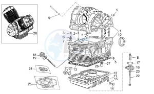 V7 Stone 750 drawing Crank-case