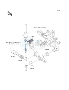 ZX 1000 E [NINJA ZX-10R] (E8F-E9FA) 0E9F drawing BRAKE PEDAL_TORQUE LINK