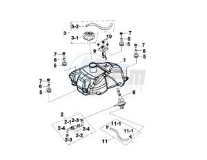 QUAD LANDER 250 drawing FUEL TANK - FUEL CUT