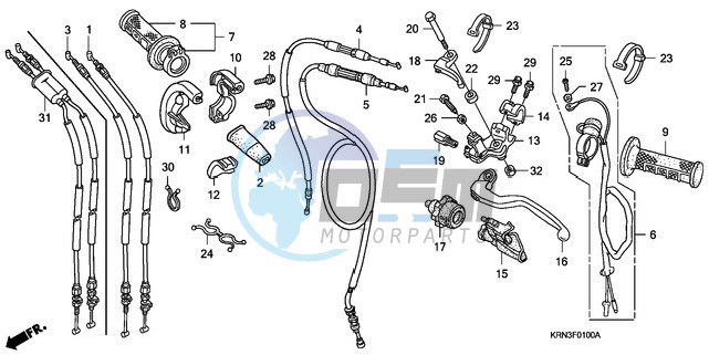 HANDLE LEVER/SWITCH/CABLE