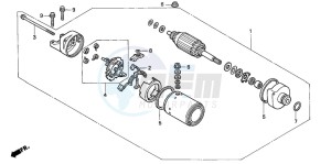 CB1300F1 CB1300SUPER FOUR drawing STARTING MOTOR