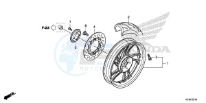 SH125E SH125 E drawing REAR WHEEL