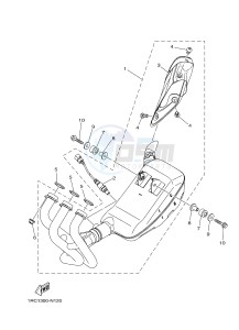 MT09A MT09 ABS 900 (2DRH) drawing EXHAUST