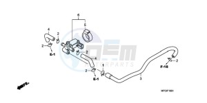 CB600FA3A Europe Direct - (ED / ABS ST 25K) drawing AIR INJECTION CONTROL VALVE