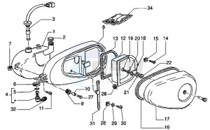 Eaglet automatic 50 drawing Oil tank