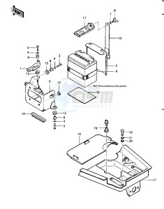 KLT 200 C [KLT200] (C1) | DIFFIRENTIAL AXLE [KLT200] drawing BATTERY CASE_TOOL CASE -- 83 KLT200-C1- -