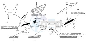 CB1300F CB1300SUPER FOUR drawing MARK (CB1300S/SA)