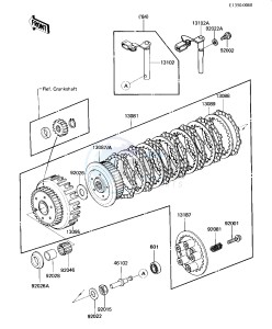 ZX 550 A [GPZ] (A1-A3) [GPZ] drawing CLUTCH