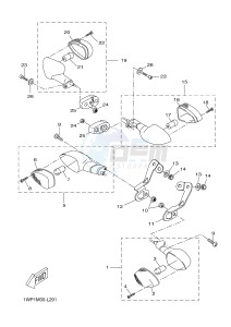 CW50LN BOOSTER (1WP3 1WP4) drawing FLASHER LIGHT