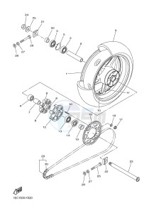 FZ1-N FZ1 (NAKED) 1000 (1ECA) drawing REAR WHEEL