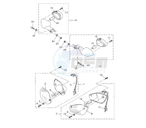 NS AEROX 50 drawing FLASHER LIGHT