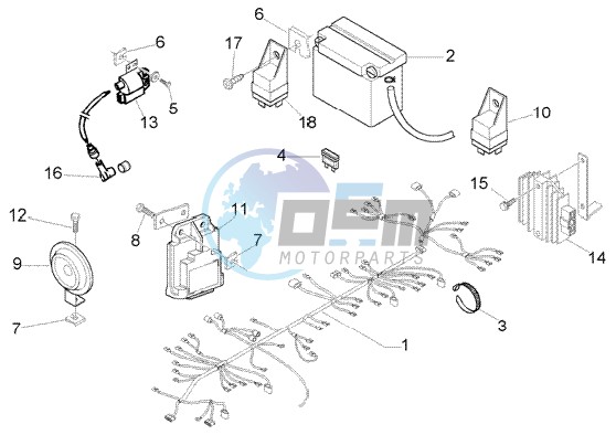 Electrical device-electric horn