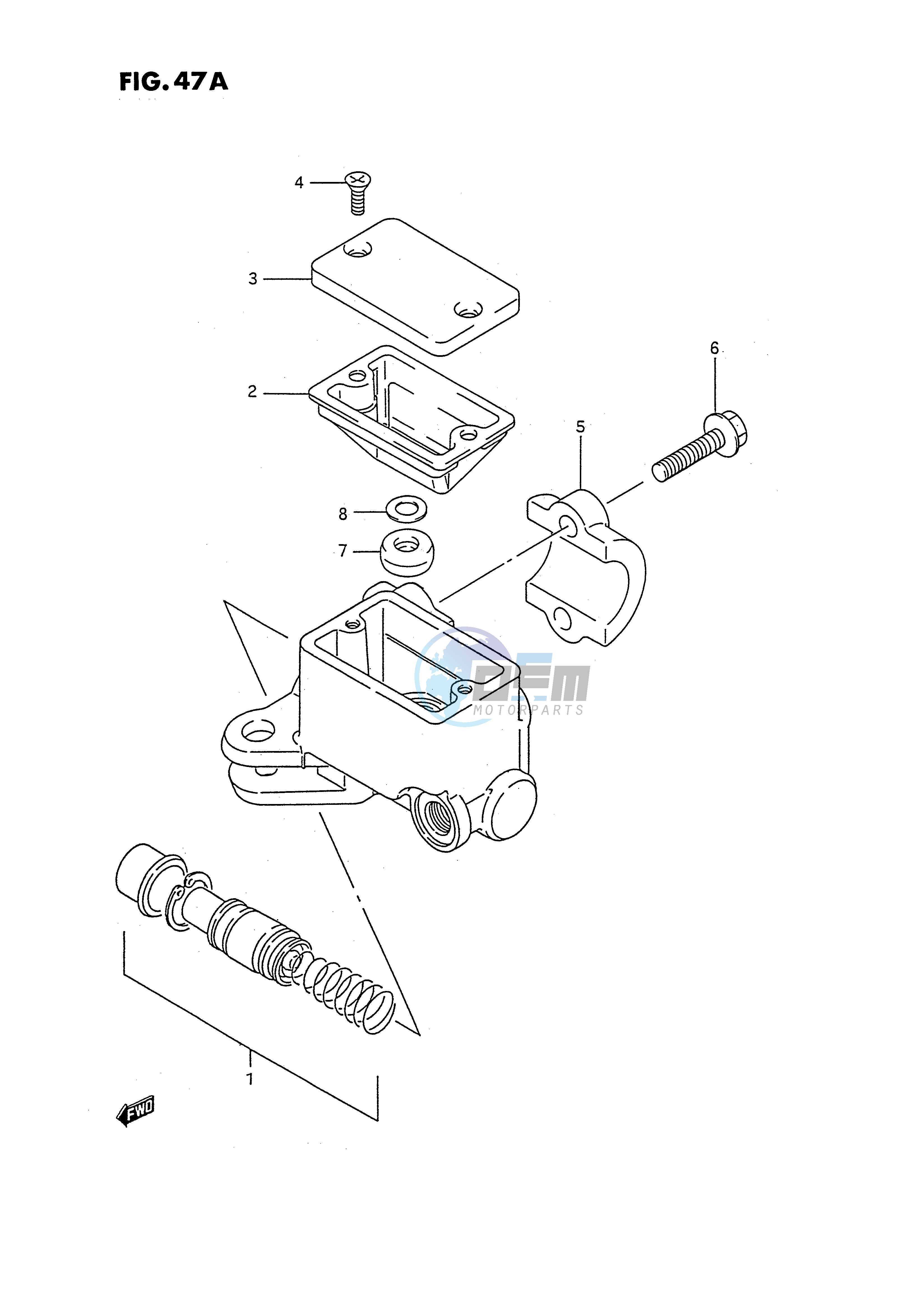 FRONT MASTER CYLINDER (MODEL L M N P R)