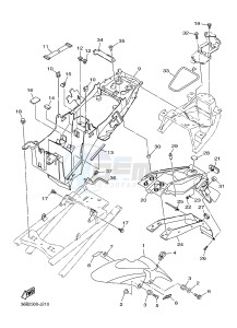 XJ6F ABS 600 DIVERSION F (ABS) (1DG4) drawing FENDER