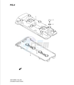 GSX1300R drawing CYLINDER HEAD COVER