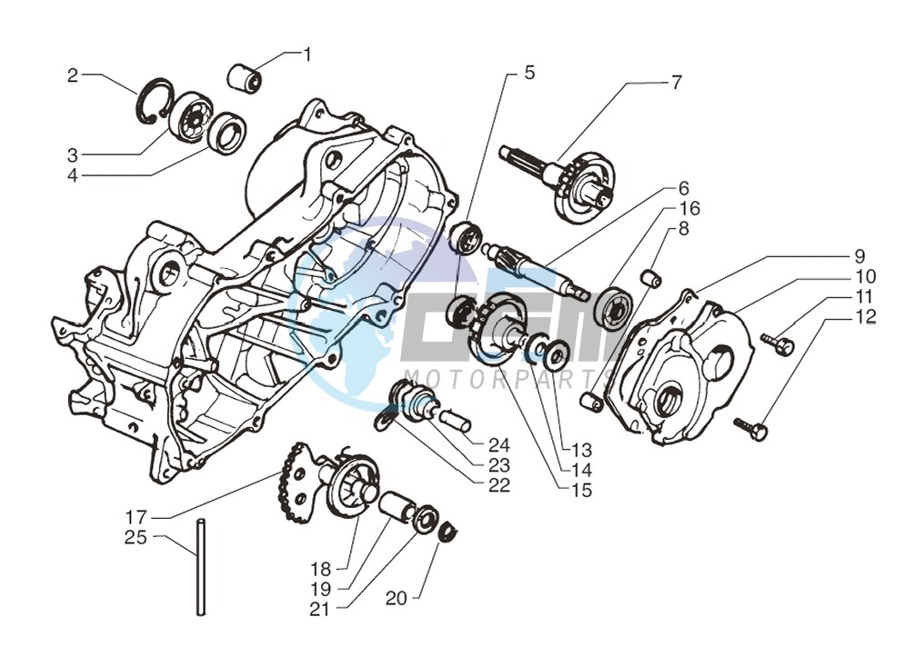 Rear wheel axle