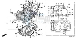 NC700SAD NC700S ABS 2ED - (2ED) drawing CRANKCASE