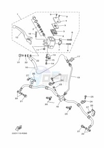 YFM700FWAD GRIZZLY 700 EPS (BDE4) drawing FRONT MASTER CYLINDER