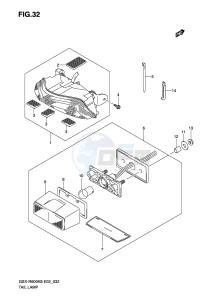 GSX-R600 (E2) drawing TAIL LAMP