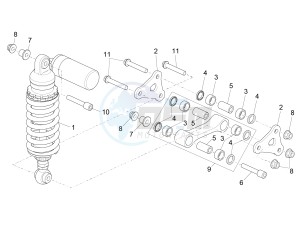 RSV4 1000 RR drawing Rear Shockabsorber