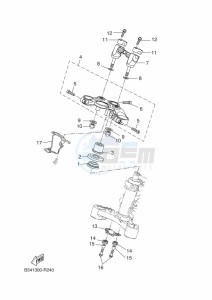 XSR700 MTM690-U (BJW1) drawing STEERING