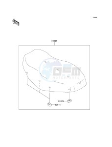 KVF 360 B [PRAIRIE 360] (B6F-B9F) B6F drawing SEAT