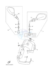 XC125R MAJESTY S (2PE1) drawing COWLING 1