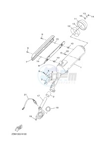 YP125R X-MAX125 X-MAX (2DME 2DME 2DME) drawing EXHAUST