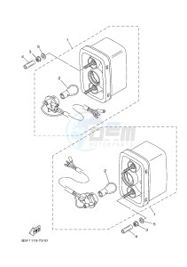 YXM700E YXM70VPXJ VIKING EPS (B5F3) drawing TAILLIGHT