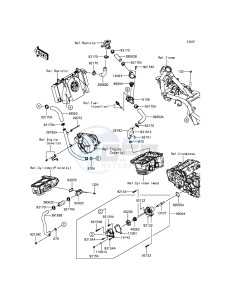 NINJA 300 ABS EX300BEFA XX (EU ME A(FRICA) drawing Water Pipe(-EX300AEA39567)