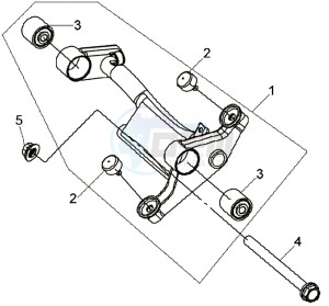 JOYRIDE 200i drawing MOTOR SUSPENSION