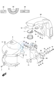 DF 200AP drawing Silencer/Ring Gear Cover