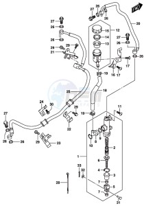 GSX-R1000 ARZ drawing REAR MASTER CYLINDER