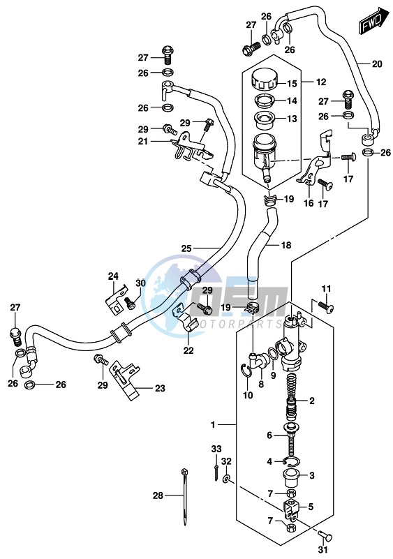 REAR MASTER CYLINDER