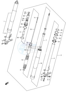 GSX-R750 (E2) drawing FRONT DAMPER