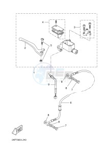 YN50 NEO'S (2APD 2APD 2APD) drawing FRONT MASTER CYLINDER