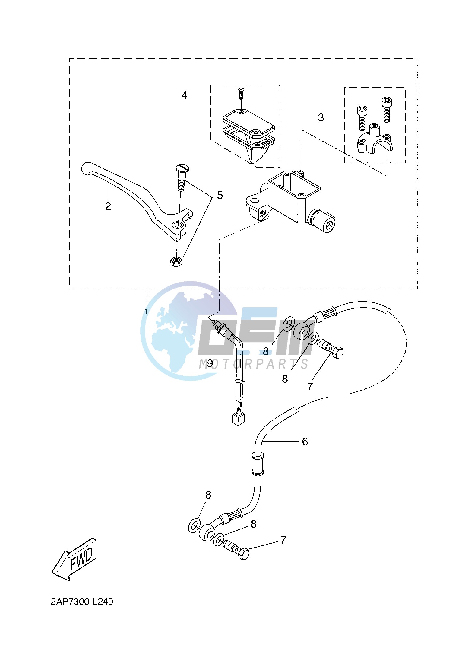 FRONT MASTER CYLINDER