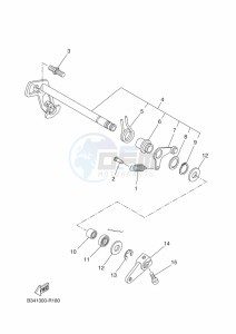 XSR700 MTM690D (BJX2) drawing SHIFT SHAFT