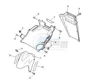 YQ AEROX 50 drawing FENDER